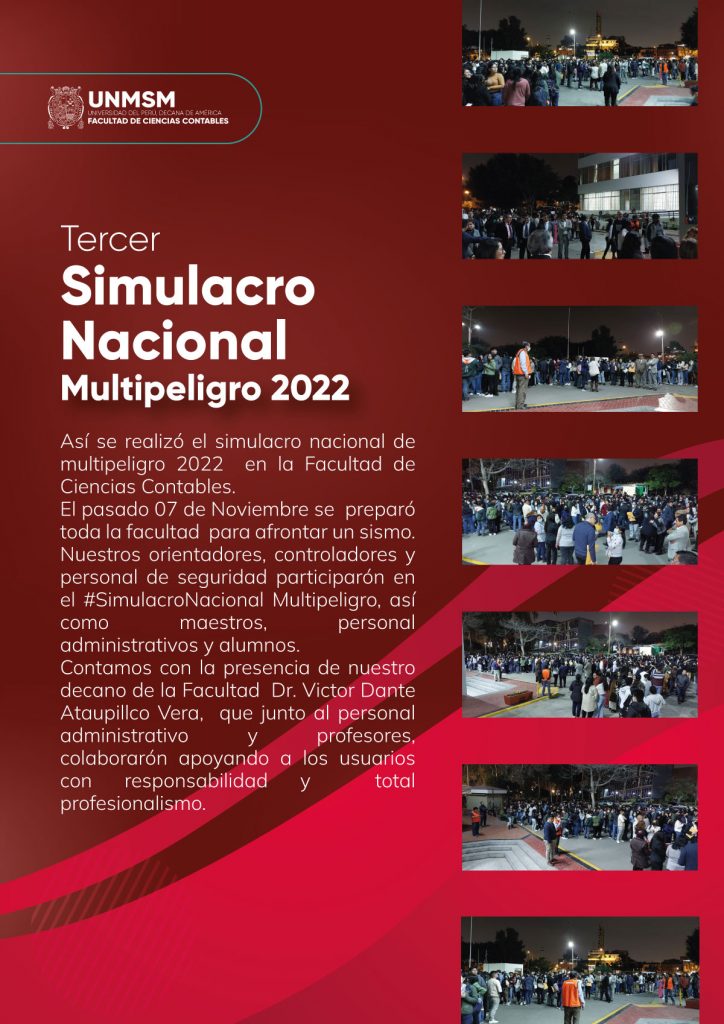 Tercer Simulacro Nacional Multipeligro 2022 Facultad De Ciencias