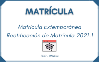 Matrícula Extemporánea 2021-1