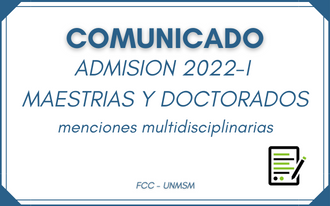 ADMISION 2022-I
