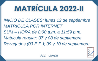 Matrícula 2022 -2