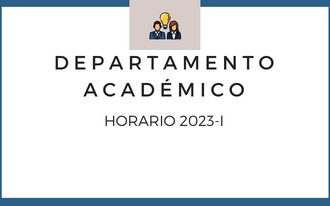 Horario 2023 – I