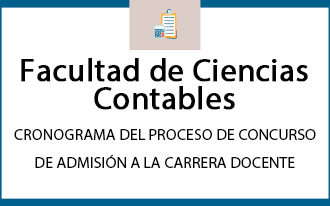 CRONOGRAMA DEL PROCESO DE CONCURSO DE ADMISIÓN A LA CARRERA DOCENTE