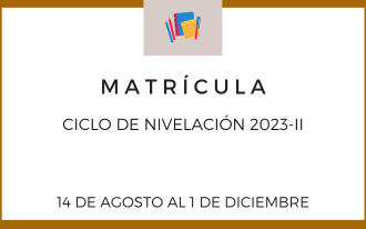 Matrícula Ciclo de Nivelación 2023-2