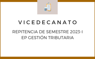 Repitencia EP GESTIÓN TRIBUTARIA 2023-I