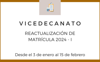 Reactualización de matrícula 2024-I