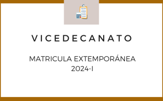 MATRICULA EXTEMPORÁNEA 2024-I