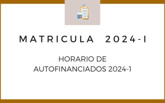 HORARIO DE AUTOFINANCIADOS 2024-1