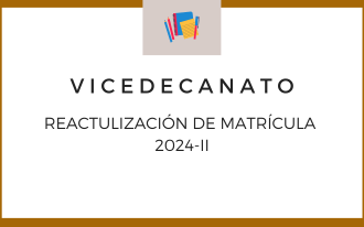 REACTULIZACIÓN DE MATRÍCULA 2024-II