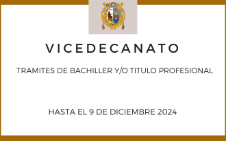 TRAMITES DE BACHILLER Y/O TITULO PROFESIONAL